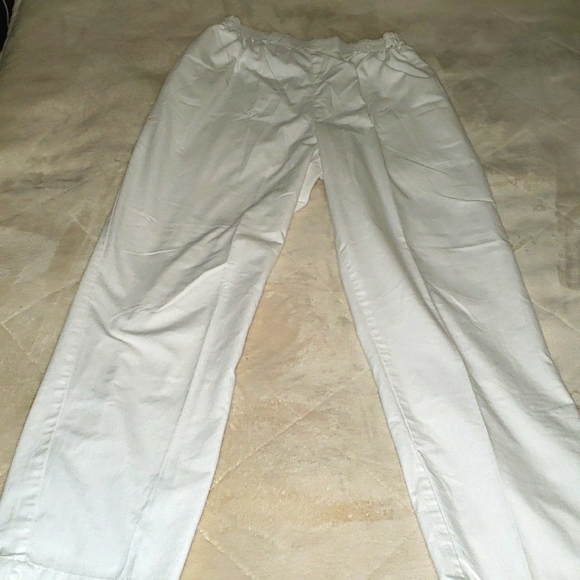 JASCO White Uniform Pants Size S EUC - Picture 2 of 5